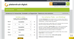 Desktop Screenshot of plattendruck-digital.de